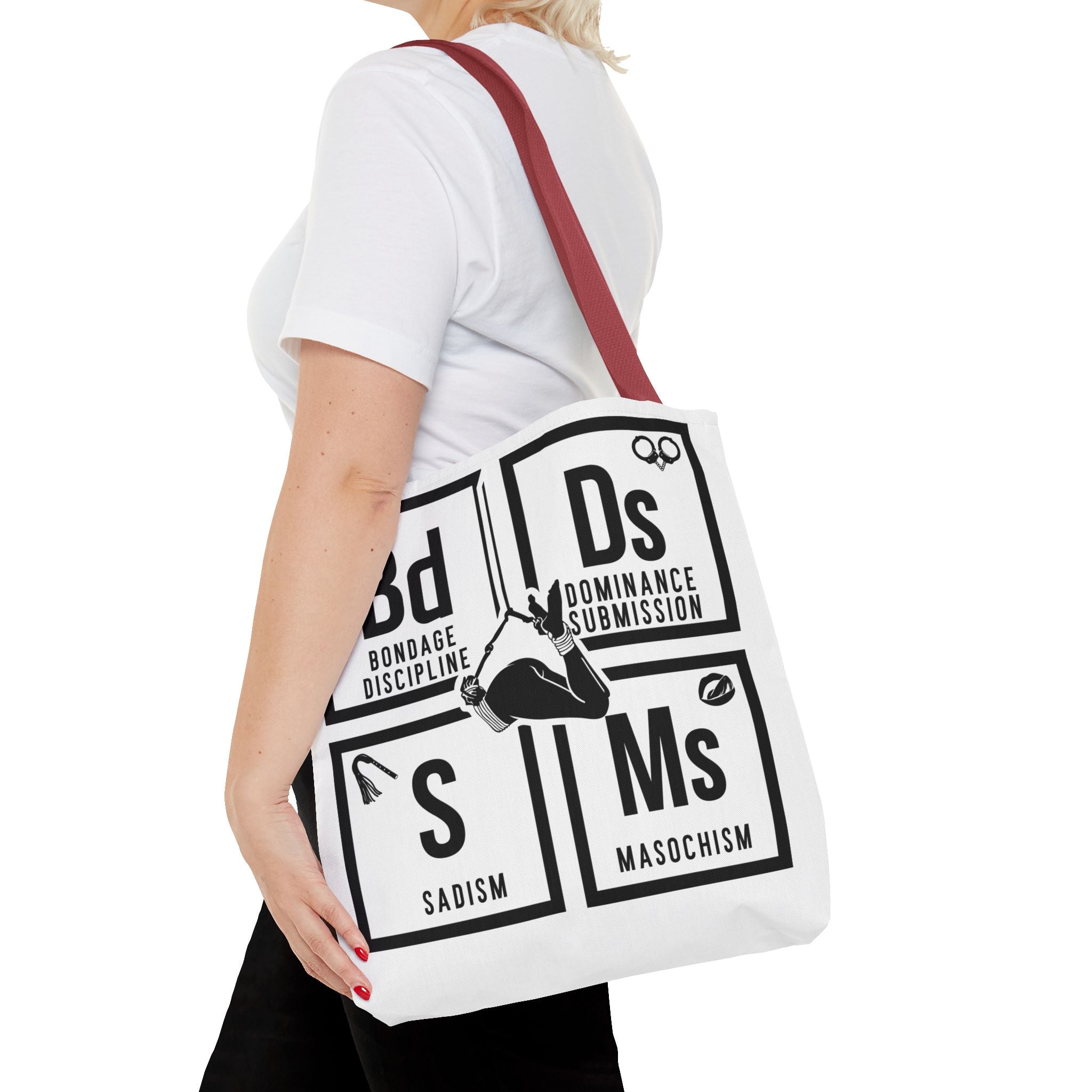 BDSM Elements Tote Bag - Stylish and Edgy Carryall for Fans of Kink Culture