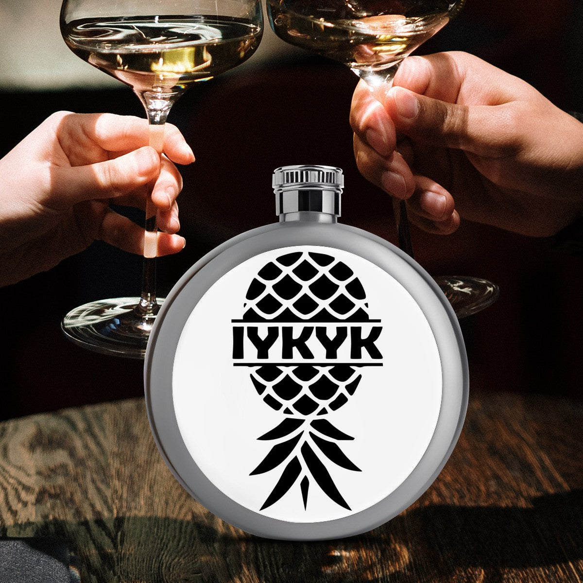 IYKYK Round Flask (5oz)