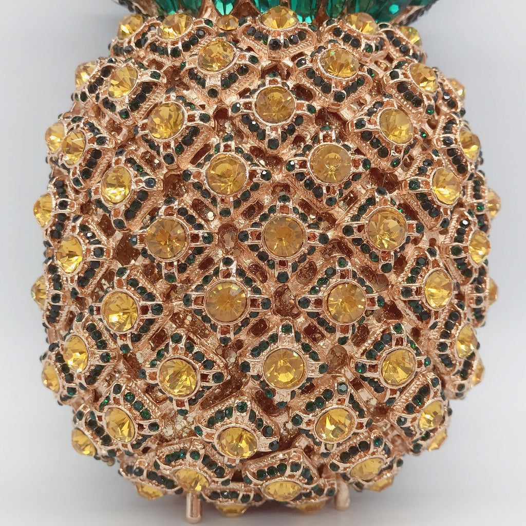 Pineapple Diamond Dinner Bag Fruit Party Banquet Full Diamond Handheld Bag
