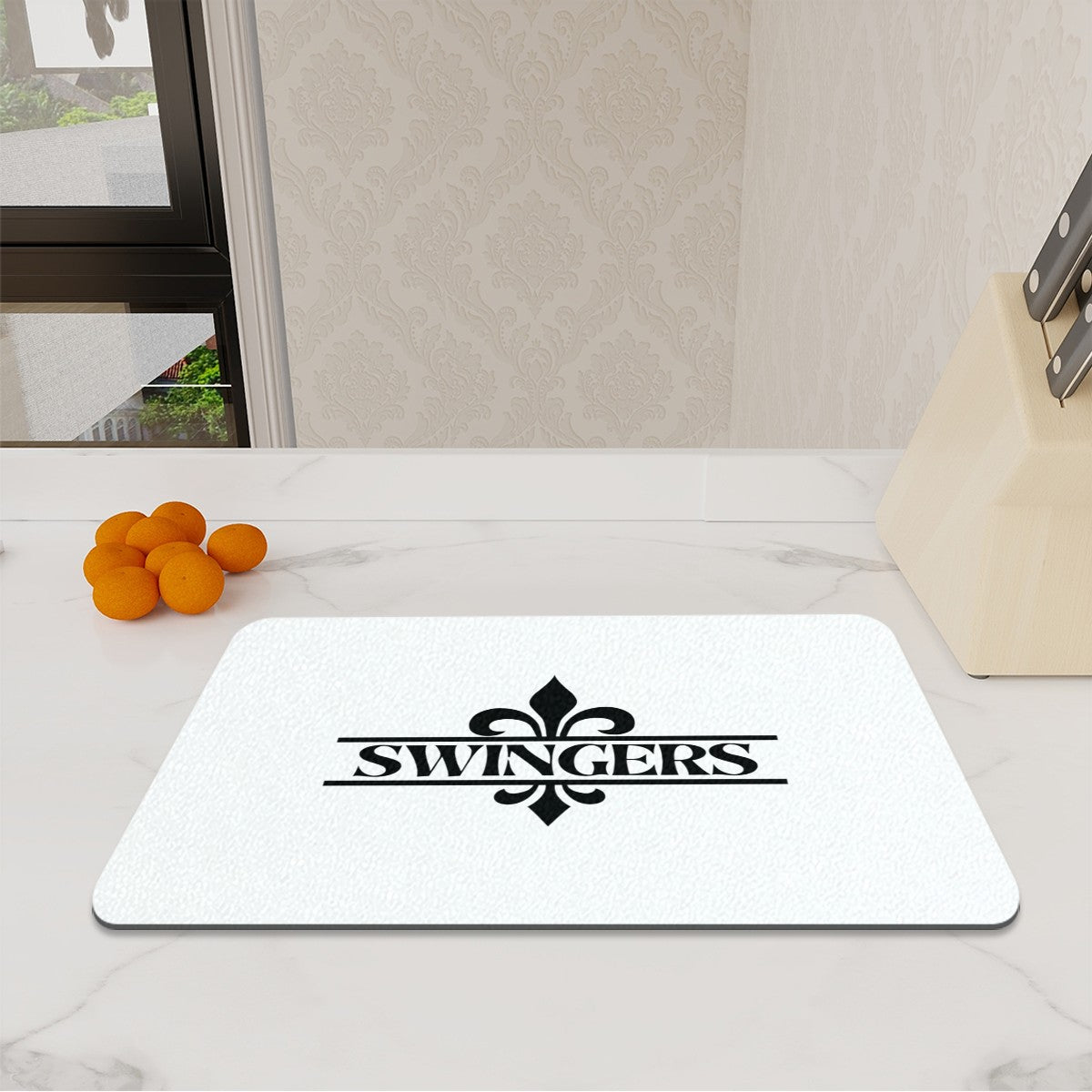 Swinger Inspired Glass Cutting Board
