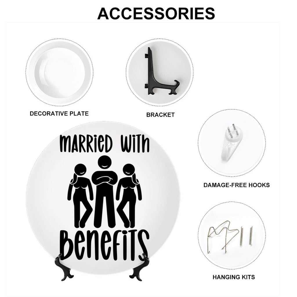 Married With Benefits Decorative Plate