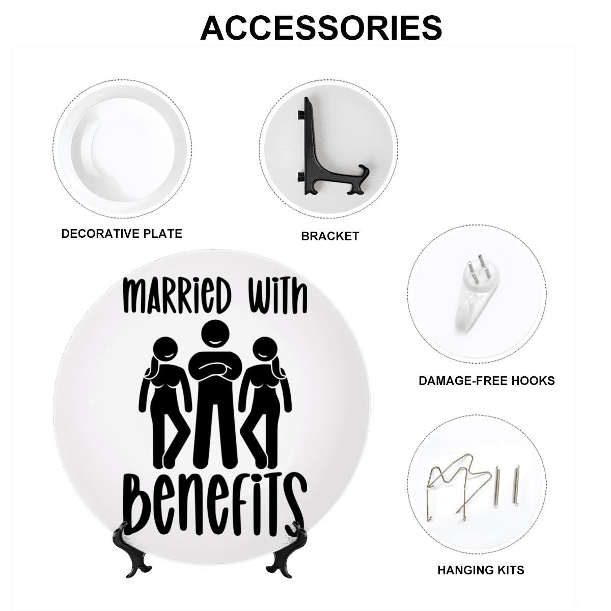 Married With Benefits Decorative Plate