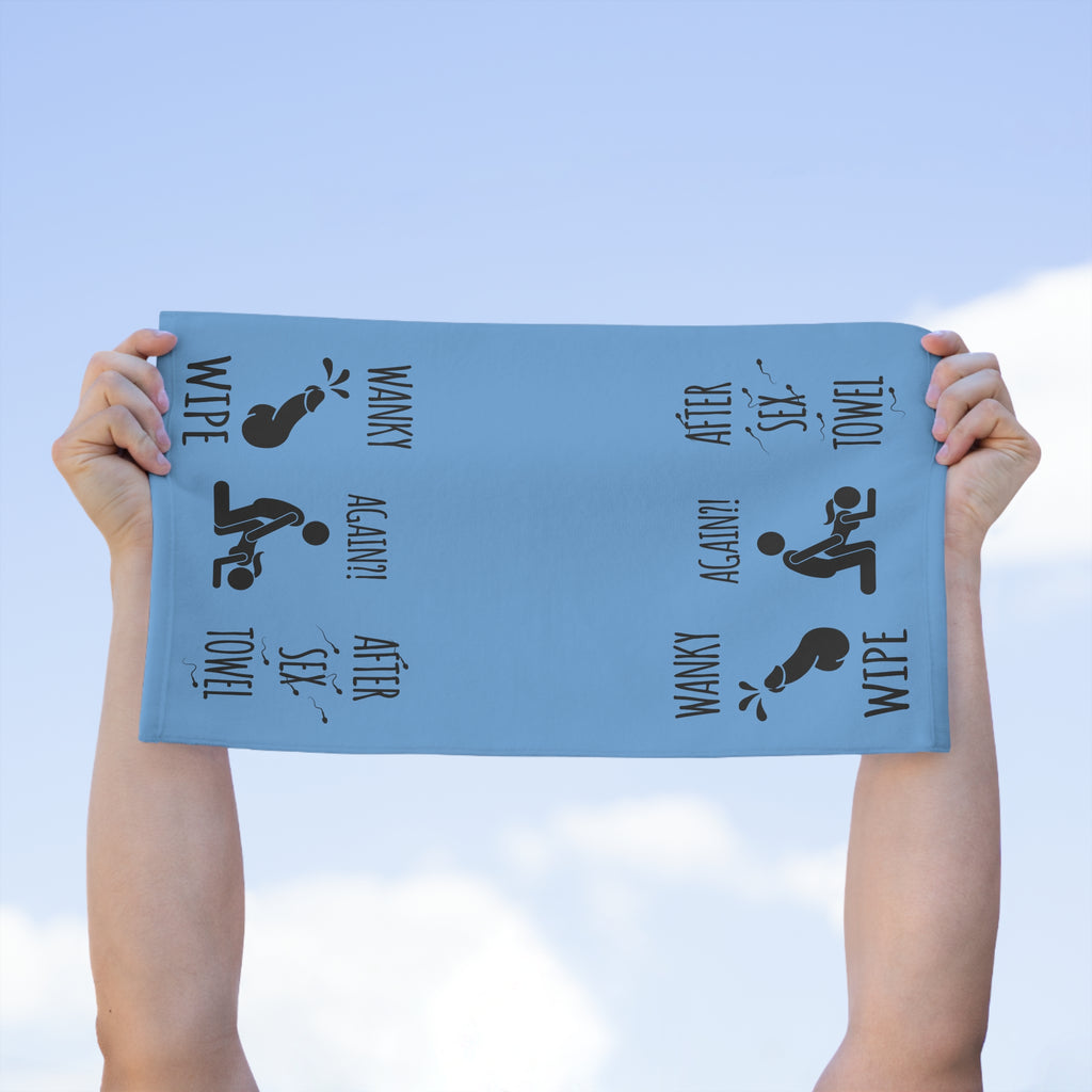 Funny Rally Towel for Couples - After Sex Wipe Towel (Blue)