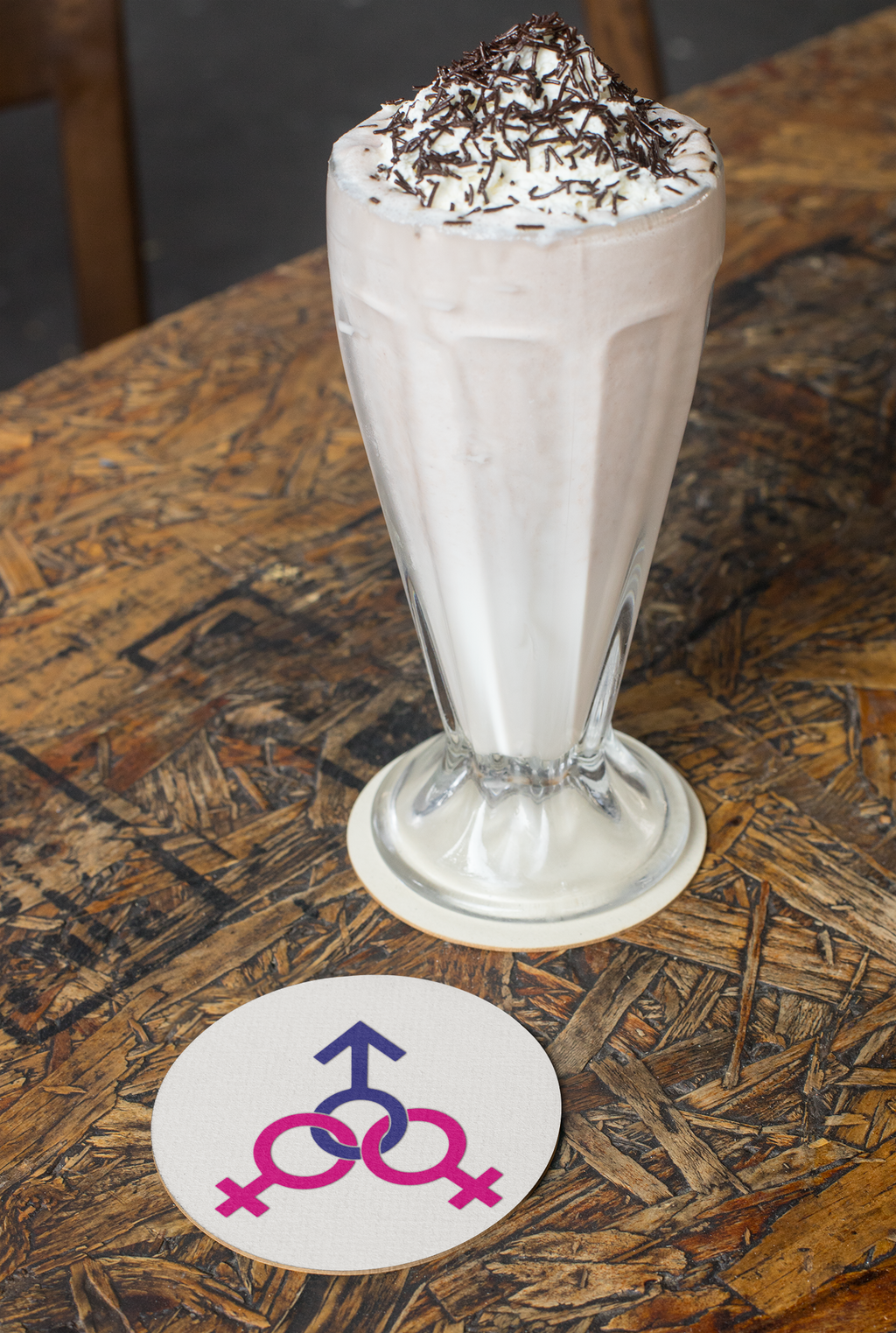 Coasters - Female, Female, and Male Threesome Set