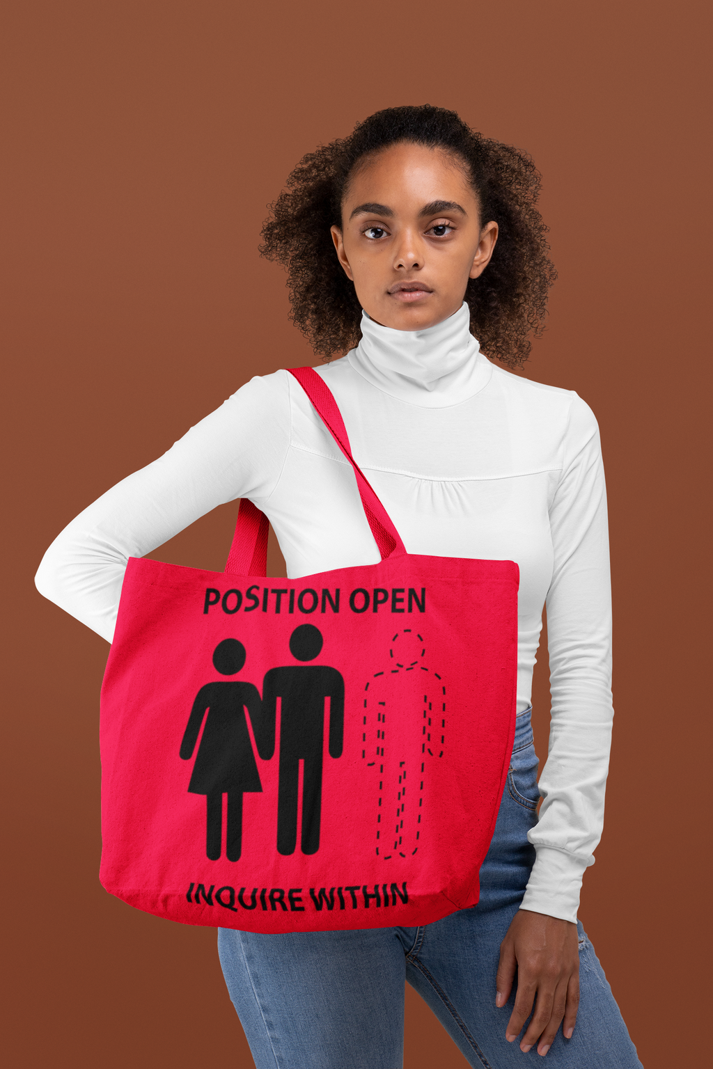 Weekender Bag Male Position Open Threesome - Red
