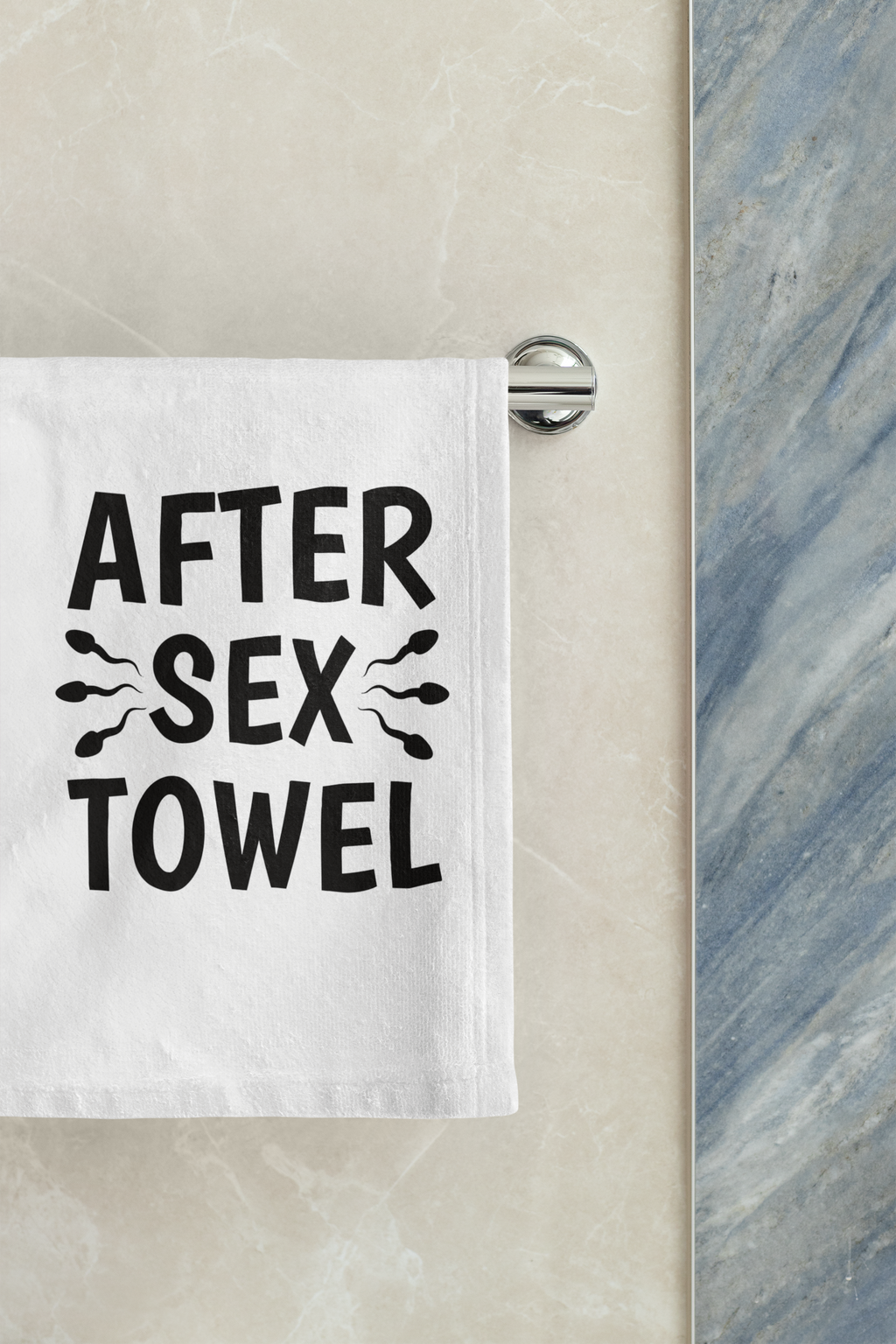 Humorous After Sex Hand Towel - Fun Bathroom Accessory for Couples