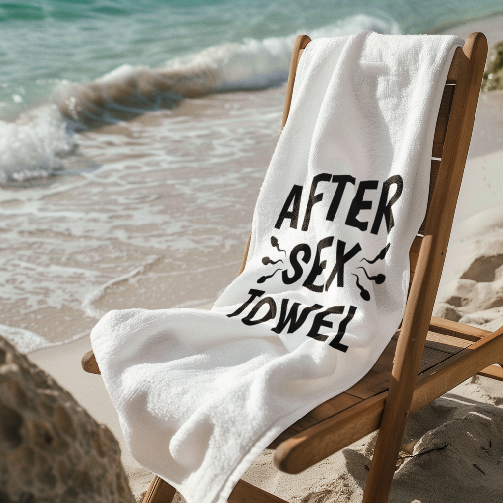 Humorous After Sex Hand Towel - Fun Bathroom Accessory for Couples