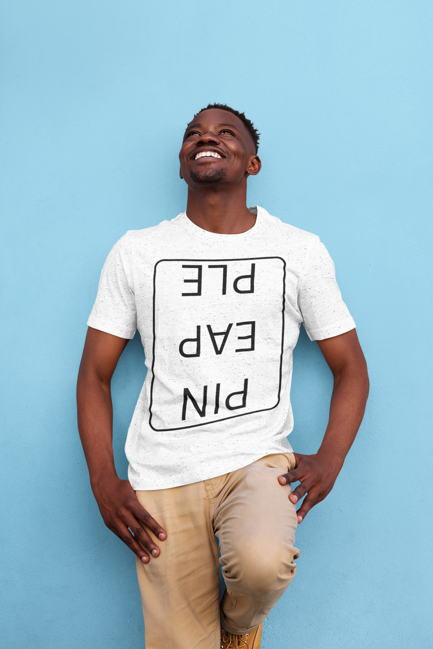 Funny Unisex Jersey Short Sleeve Tee - 'PIN EAP PLE' Design