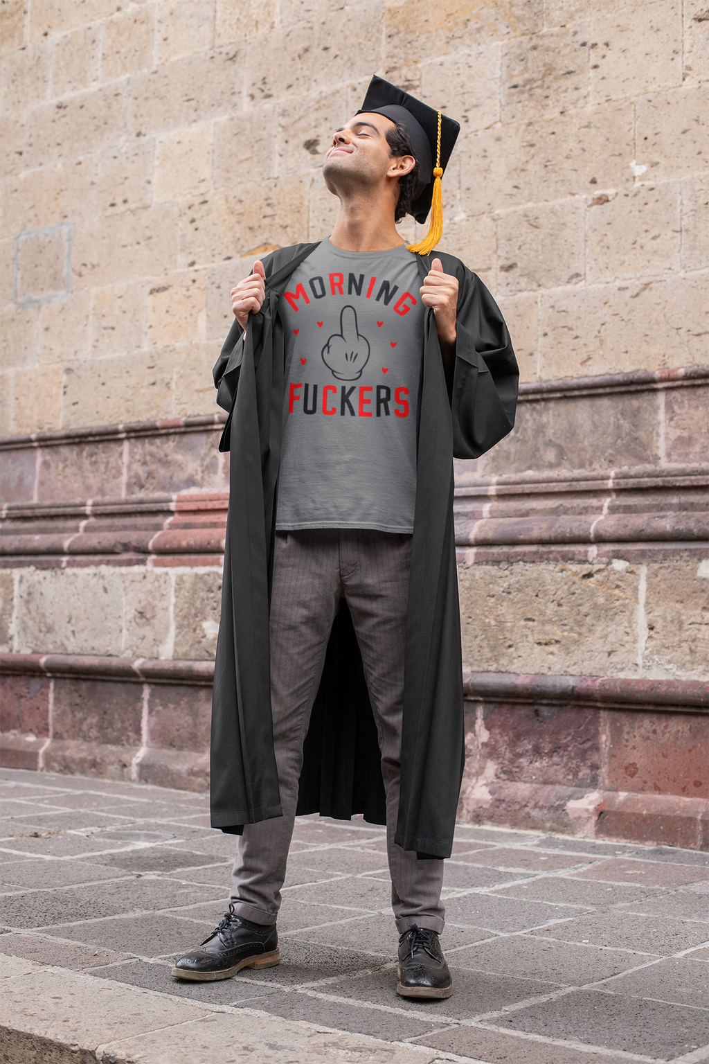 Funny Morning Graphic Tee - Unisex Jersey Short Sleeve Shirt