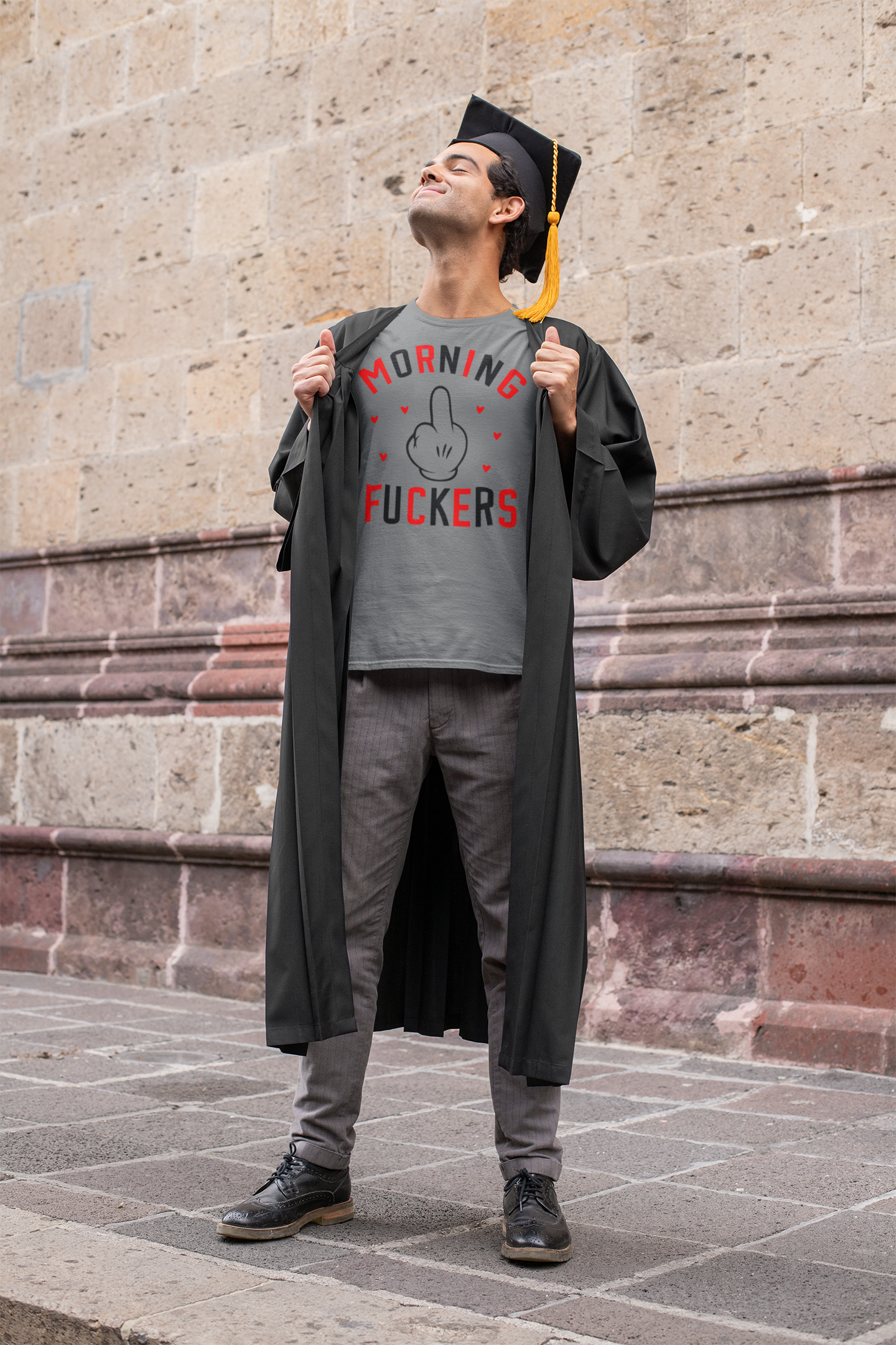 Funny Morning Graphic Tee - Unisex Jersey Short Sleeve Shirt