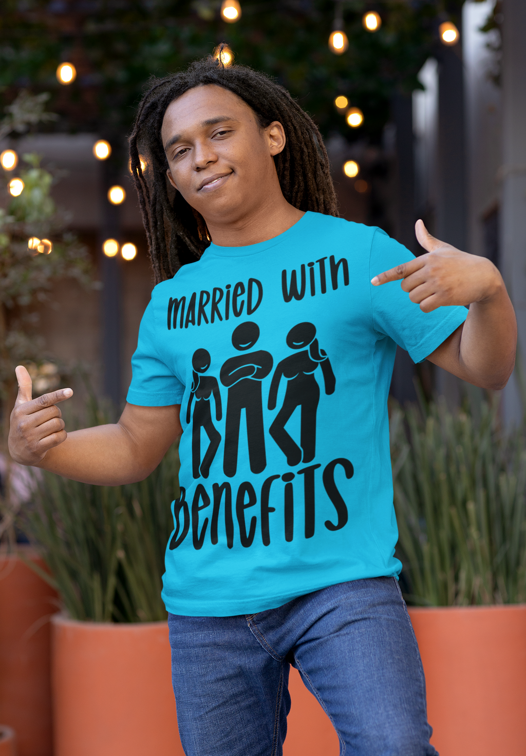 Funny Married with Benefits Unisex Tee - Casual Gift for Newlyweds