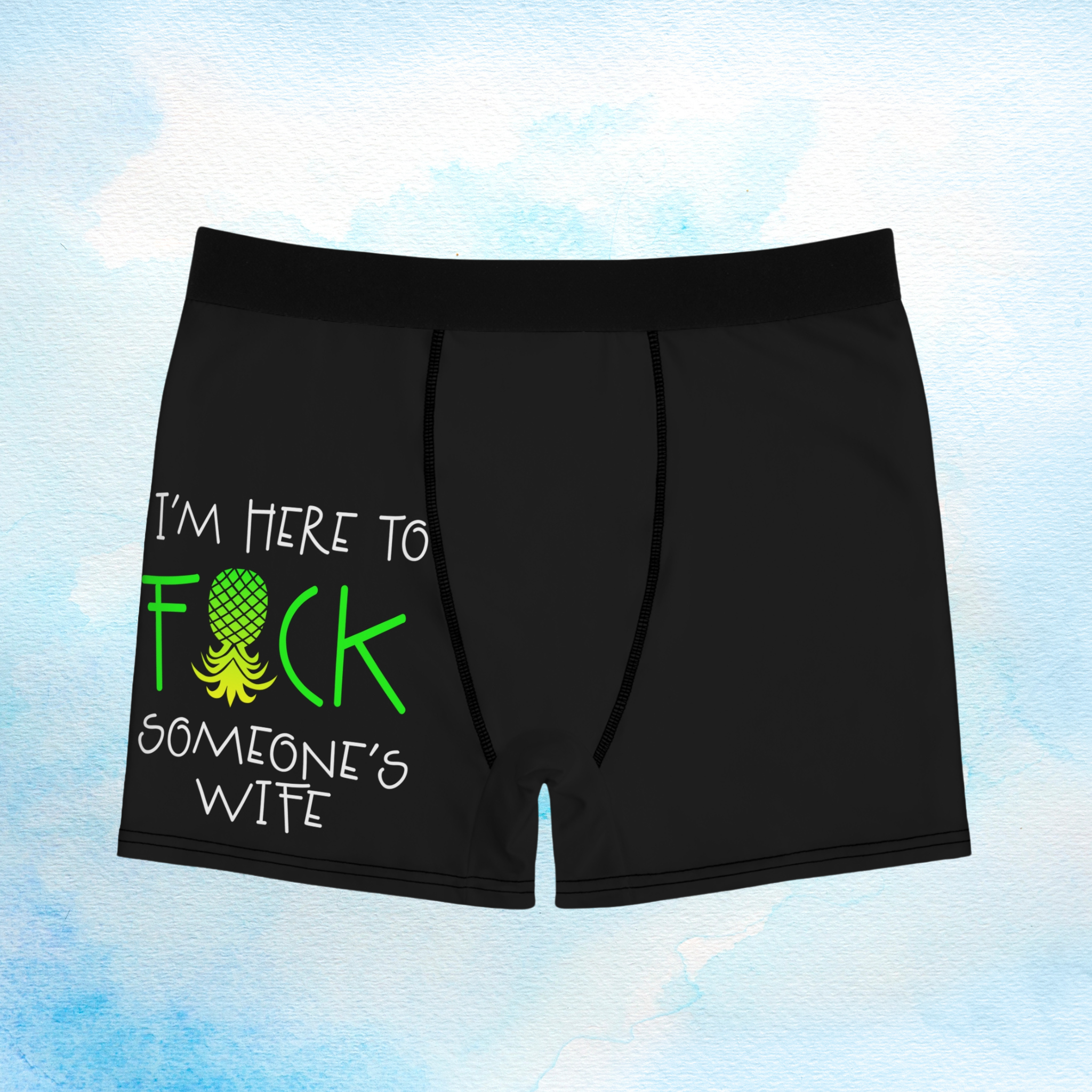 Funny Men's Boxer Briefs with Pineapple Design - Perfect for Gag Gifts