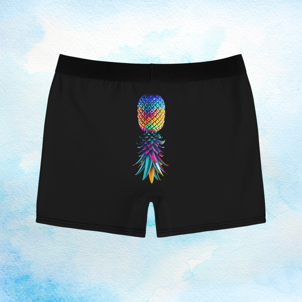 Funny Men's Boxer Briefs with Pineapple Design - Perfect for Gag Gifts