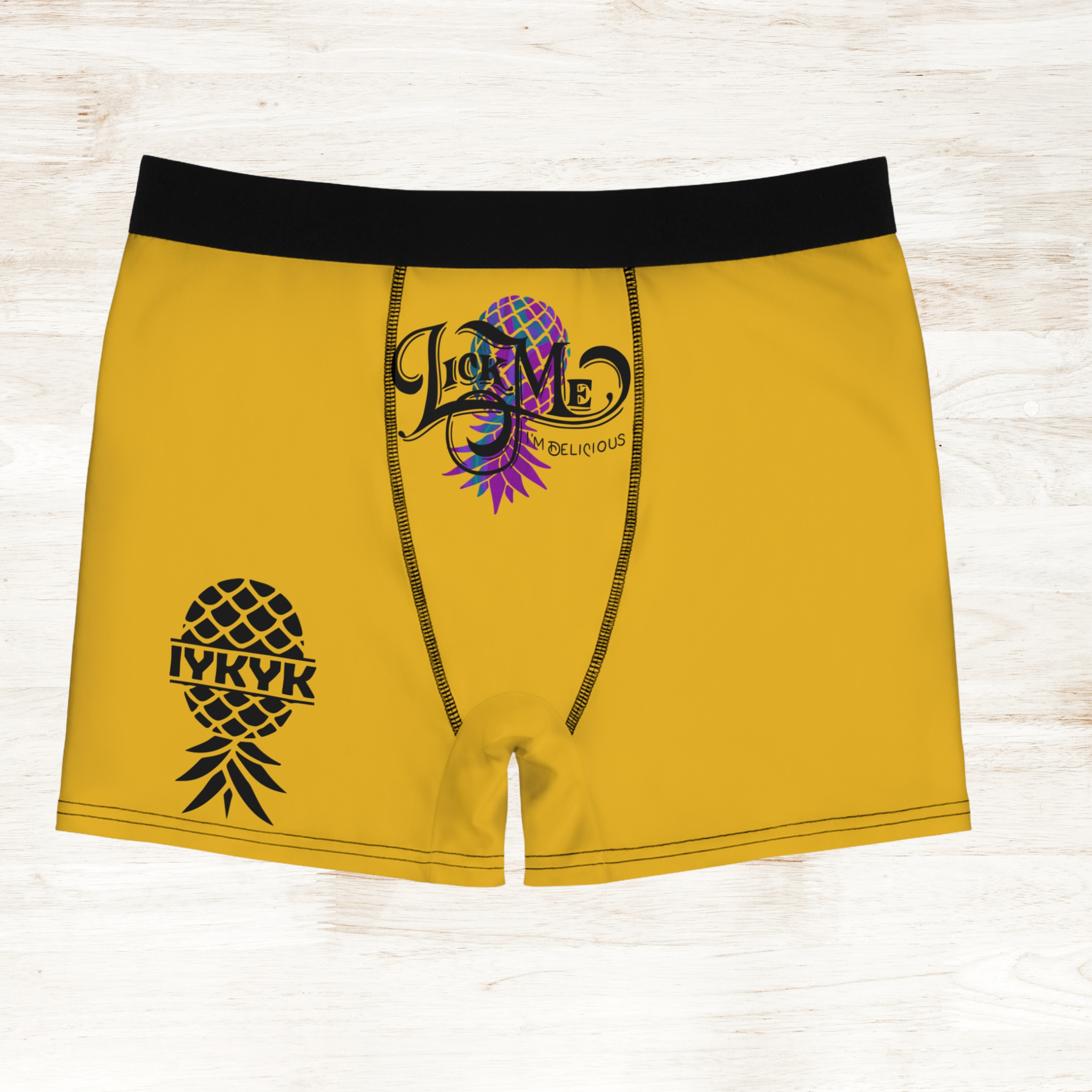 Funny Boxer Briefs 'Lick Me, I'm Delicious'