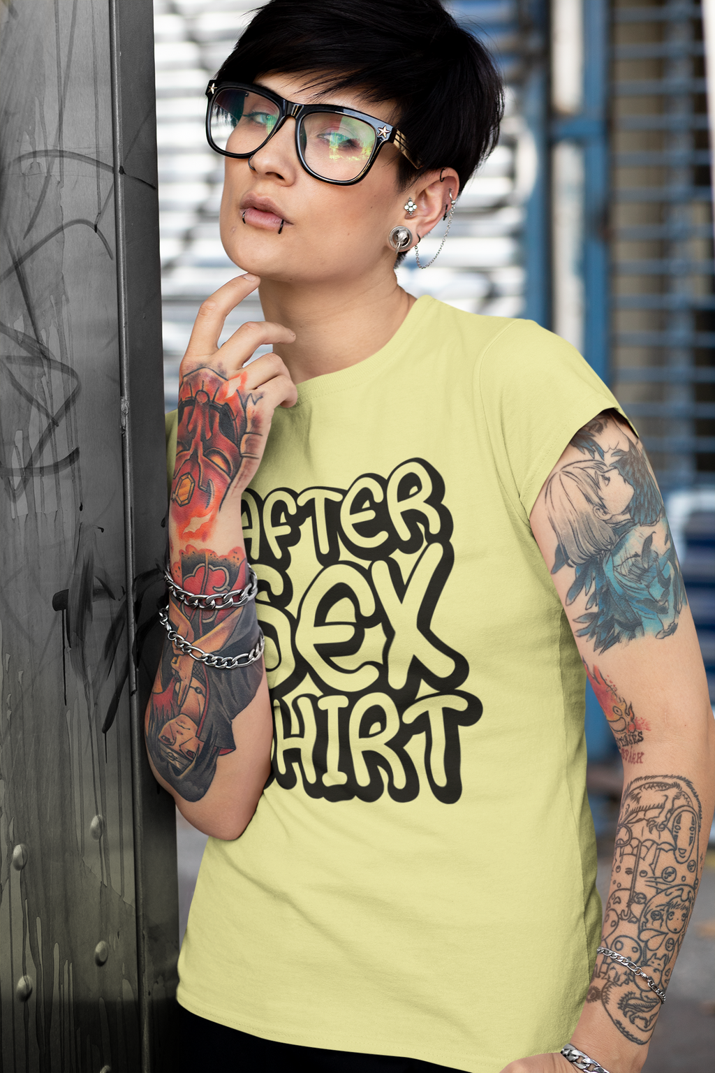 After Sex Unisex Softstyle T-Shirt - Fun Graphic Tee for Couples