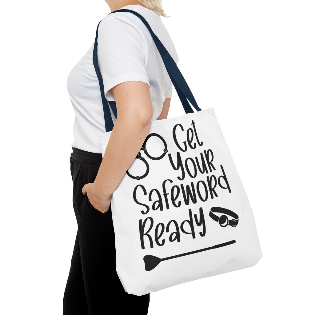 Get Your Safeword Ready Tote Bag - Fun & Playful Carryall for Kinky Adventures, Ideal for Couples & BDSM Enthusiasts