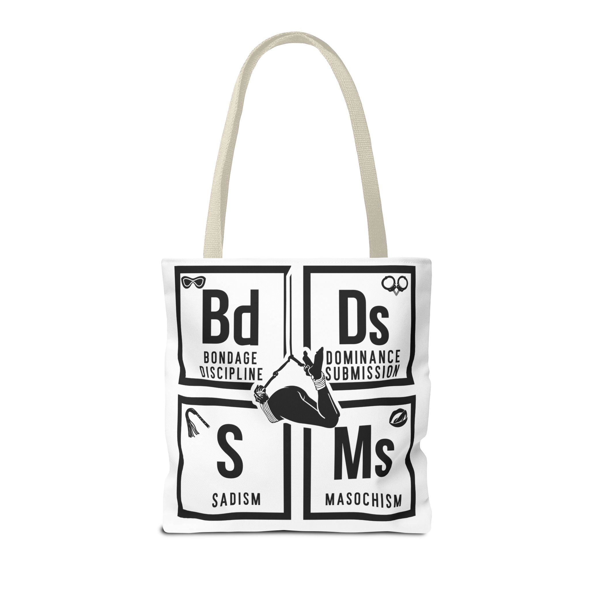 BDSM Elements Tote Bag - Stylish and Edgy Carryall for Fans of Kink Culture