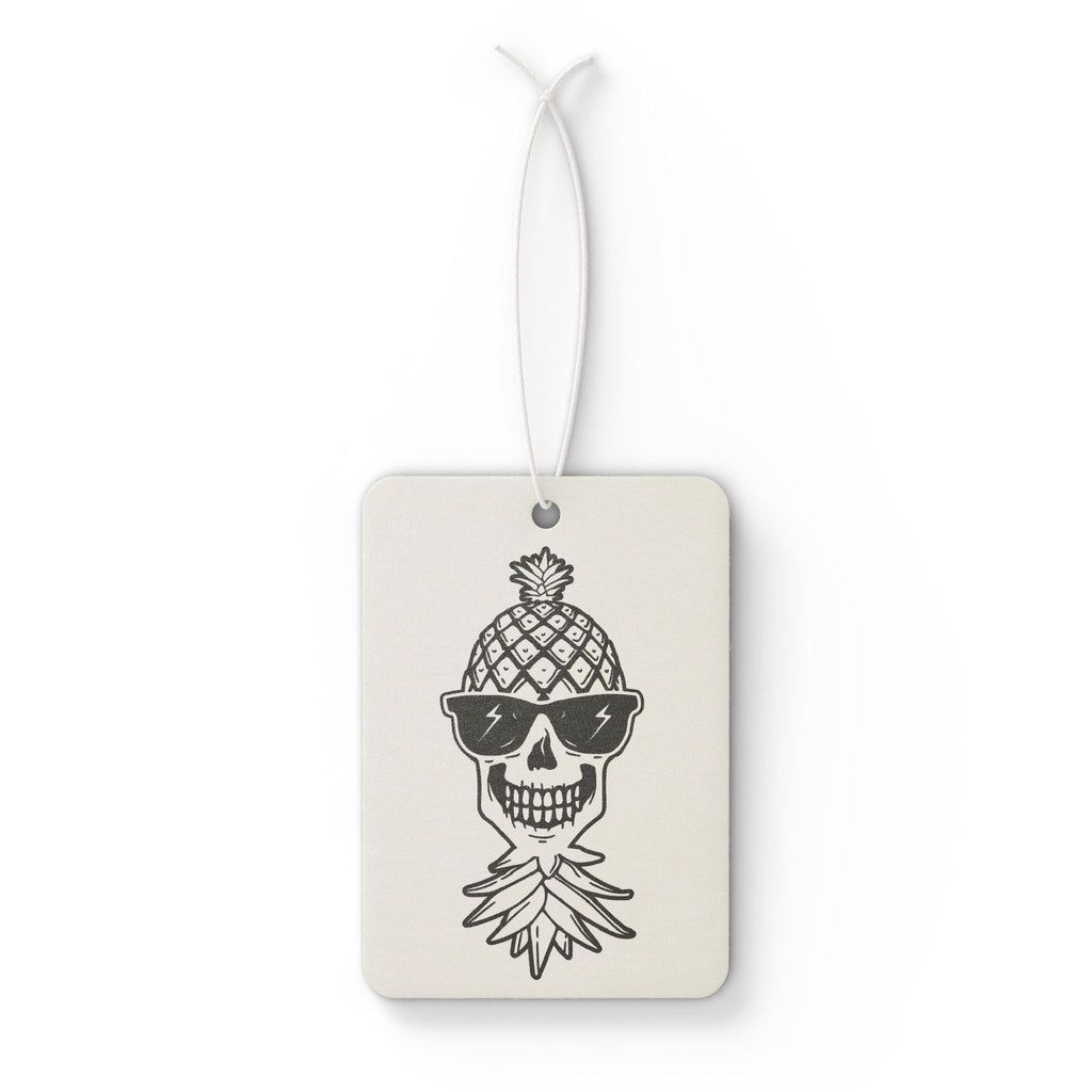 Pineapple Skull Car Air Freshener - Funky Scented Hanging Decor