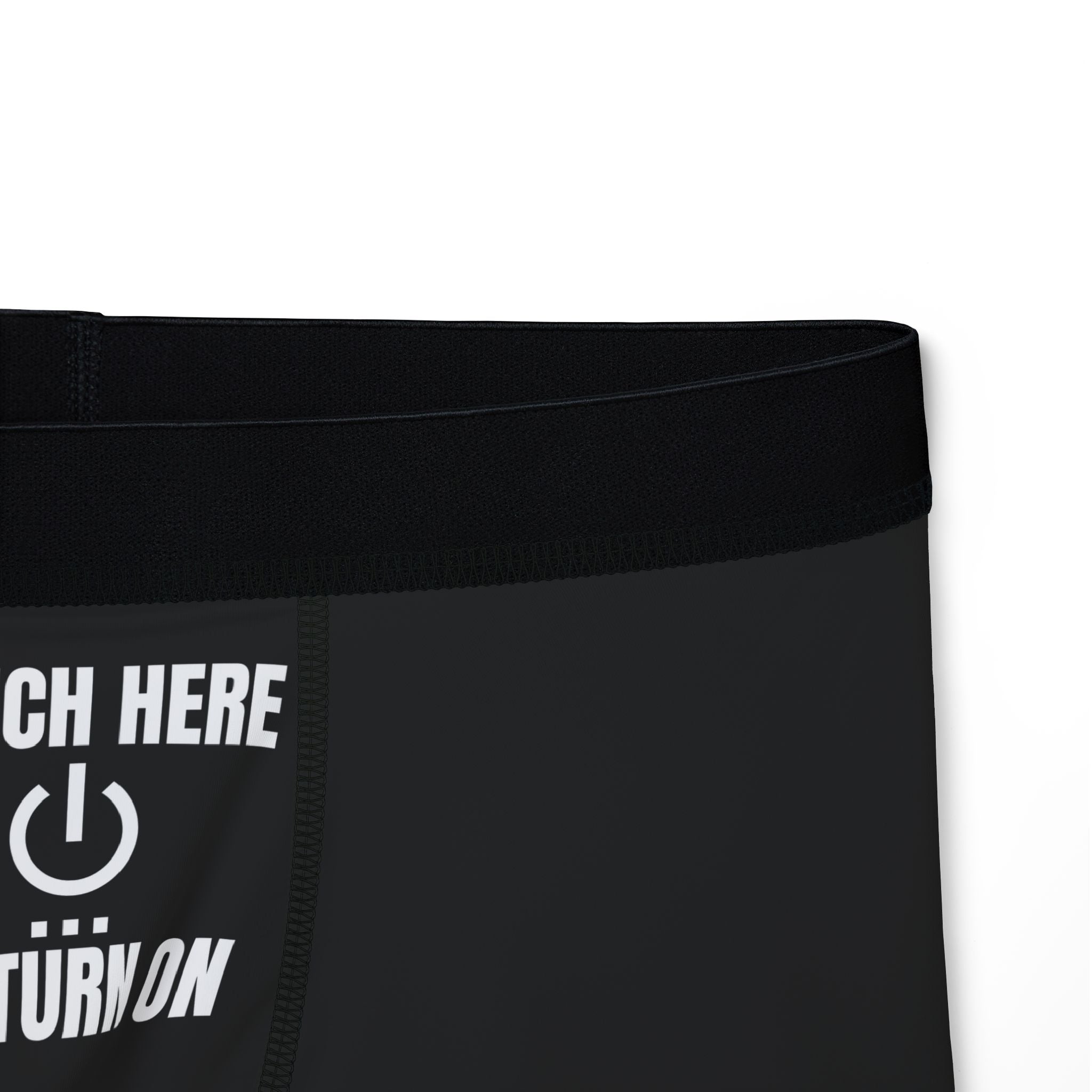 Fun Men's Boxers with Touch Here Design for Everyday Comfort