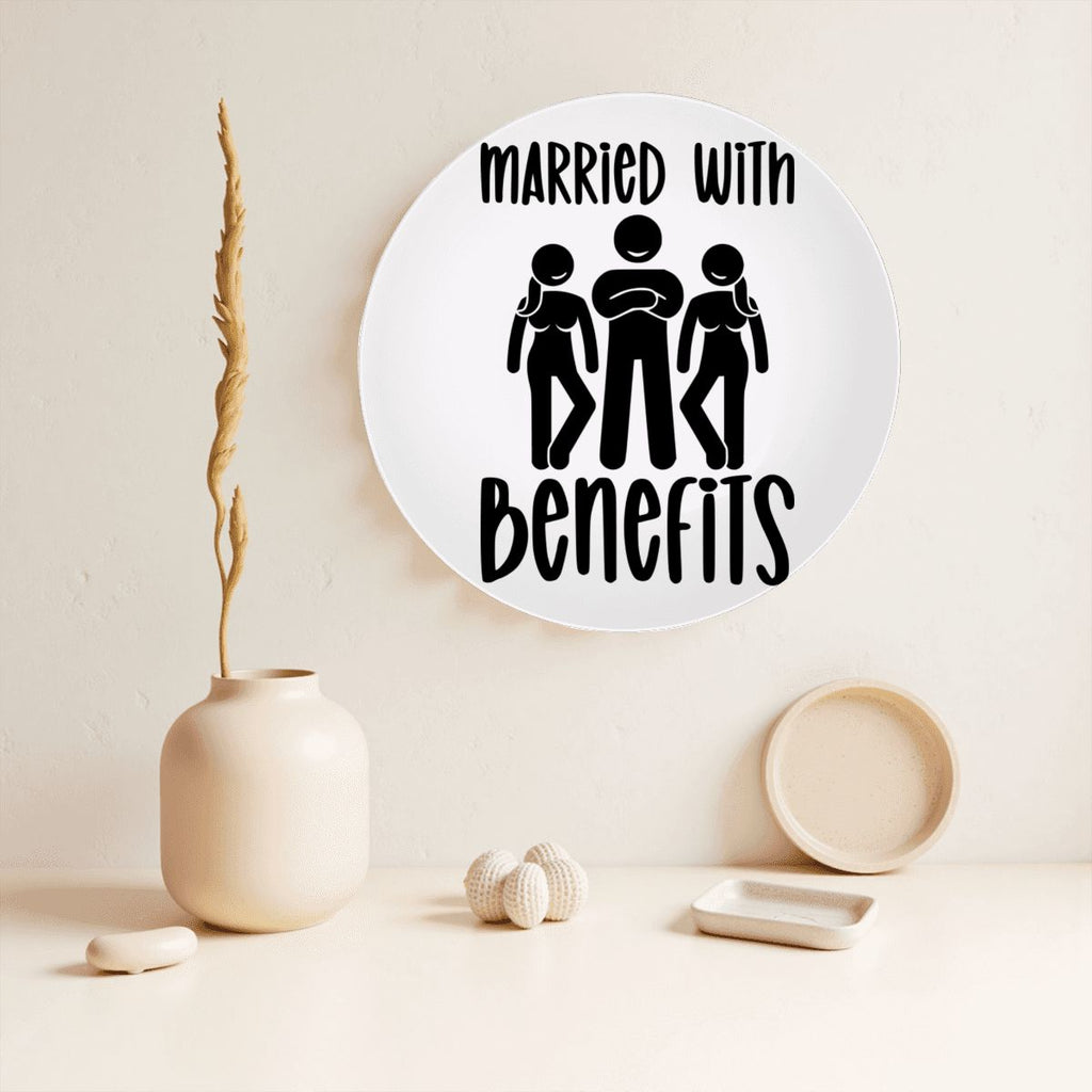 Married With Benefits Decorative Plate