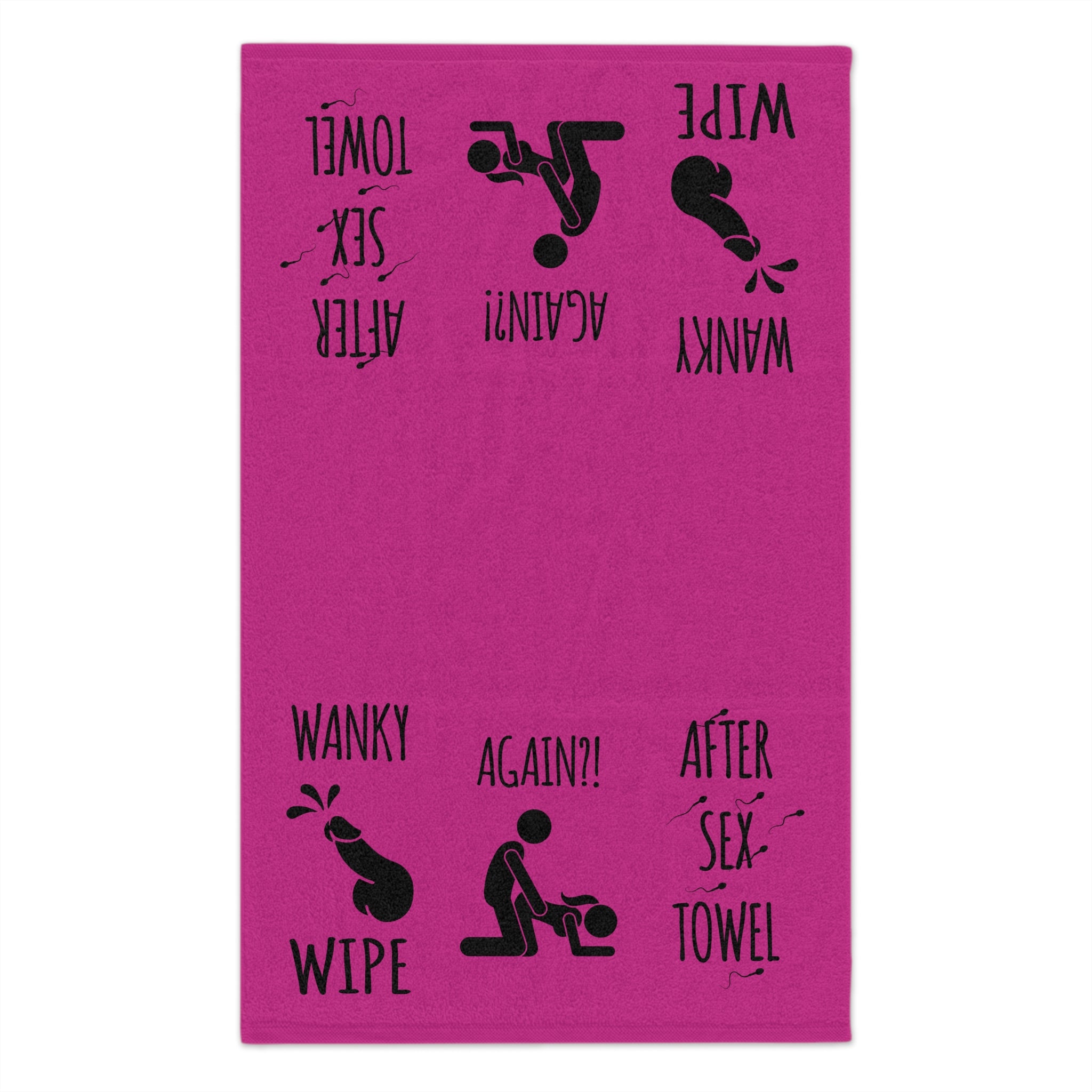 Funny Rally Towel for Couples - After Sex Wipe Towel (Pink)
