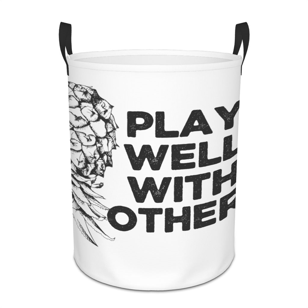 Plays Well With Others Circular Laundry Basket