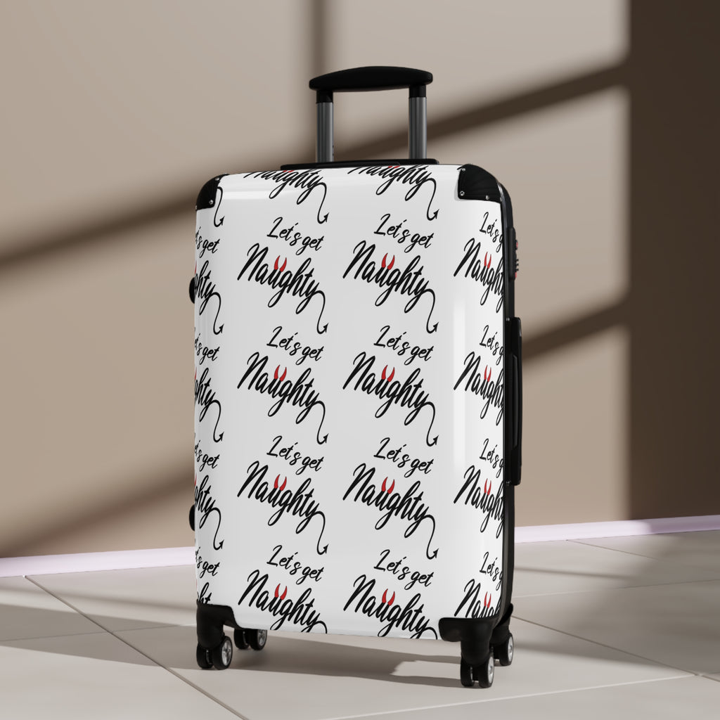 Travel Suitcase - &quot;Let's Get Naughty&quot; Design for True Swingers