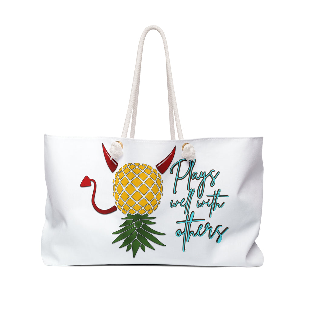 Playful Pineapple Weekender Bag - Perfect for Trips & Gifts