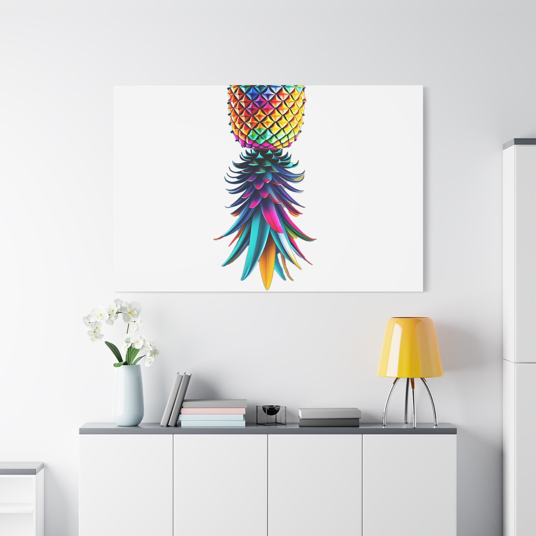 Canvas Print - Colorful Upside Down Pineapple