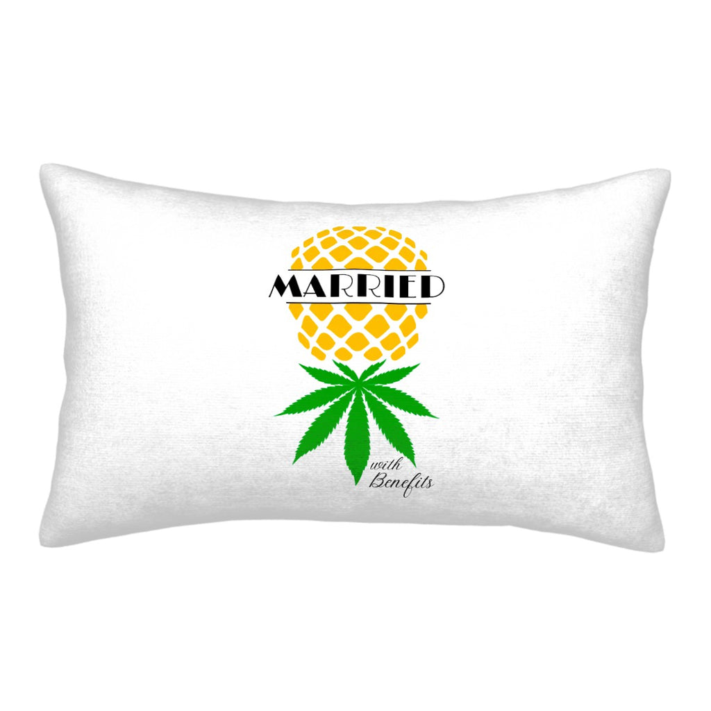 Married With Benefits Pineapple Plush Throw Pillow Covers