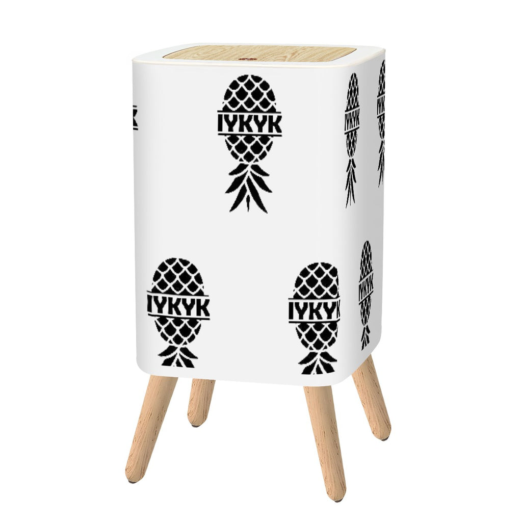 IYKYK Small Square Trash Can with Lid – Bedroom, Bathroom, Playroom Essential