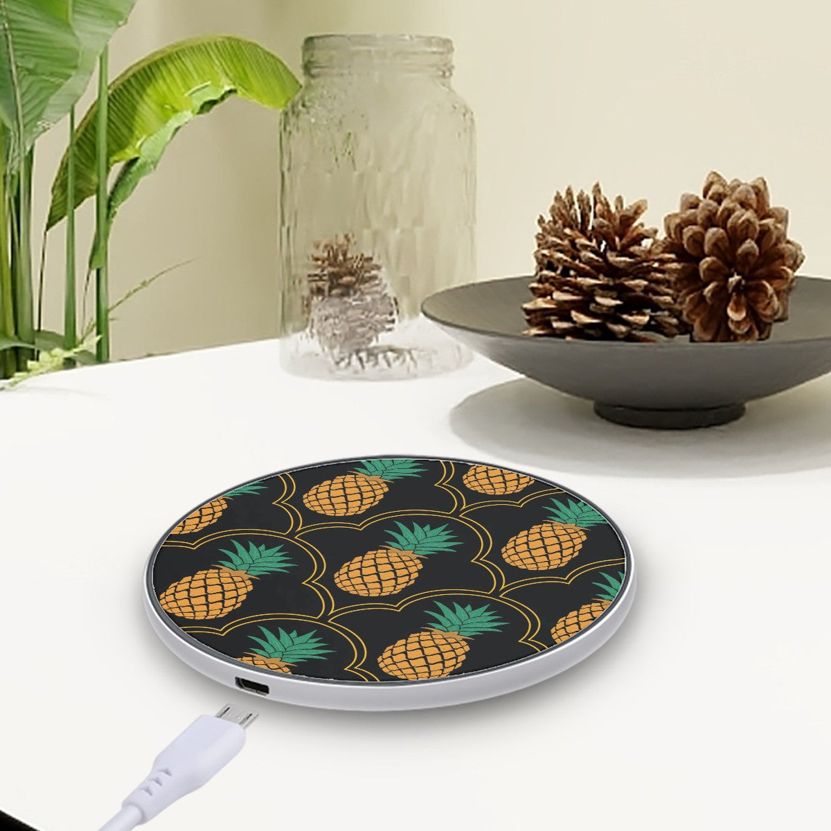 Fancy Upside Down Pineapple Wireless Charger