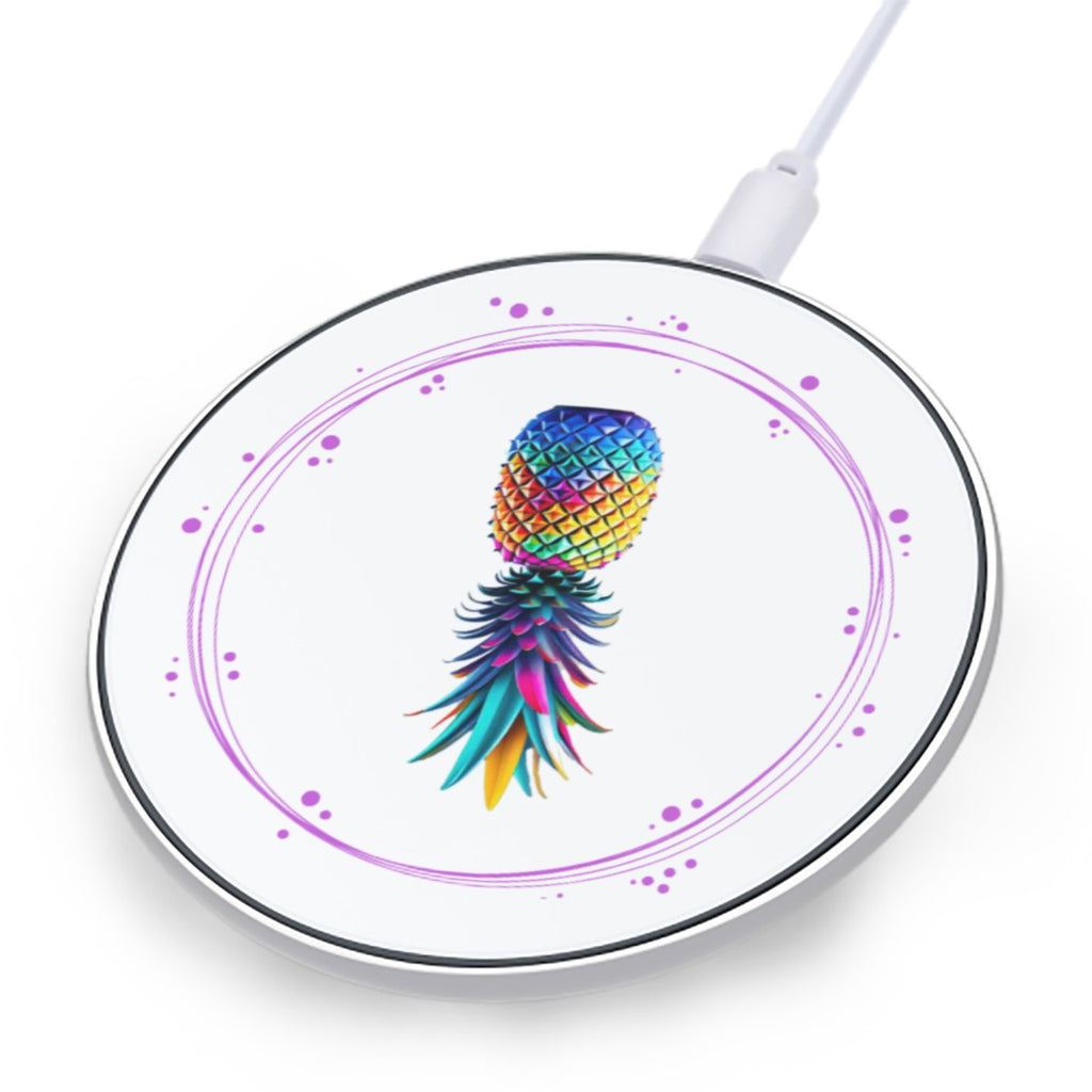 Colorful Upside Down Pineapple Wireless Charger