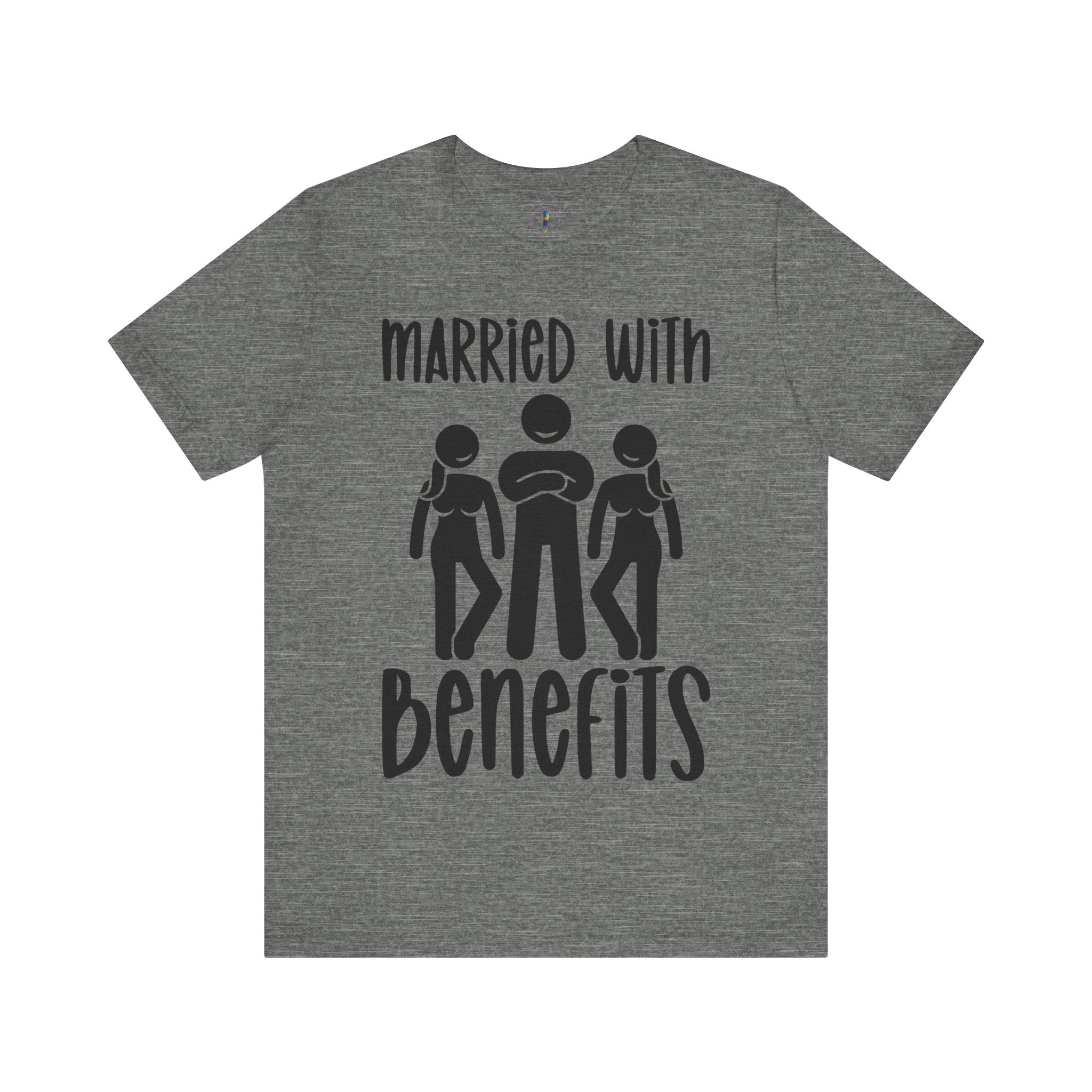 Casual Unisex Tee - "Married With Benefits" Fun Graphic Shirt