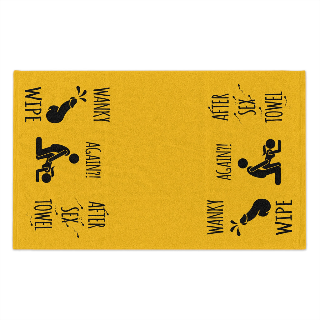 Funny Rally Towel for Couples - After Sex Wipe Towel (Yellow)