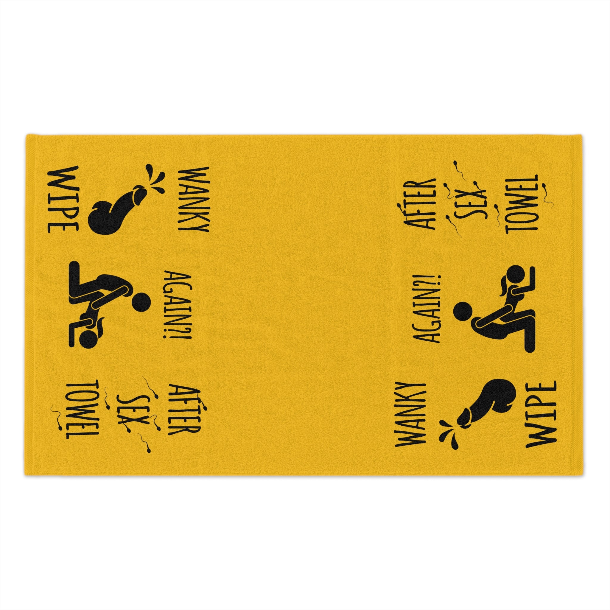 Funny Rally Towel for Couples - After Sex Wipe Towel (Yellow)