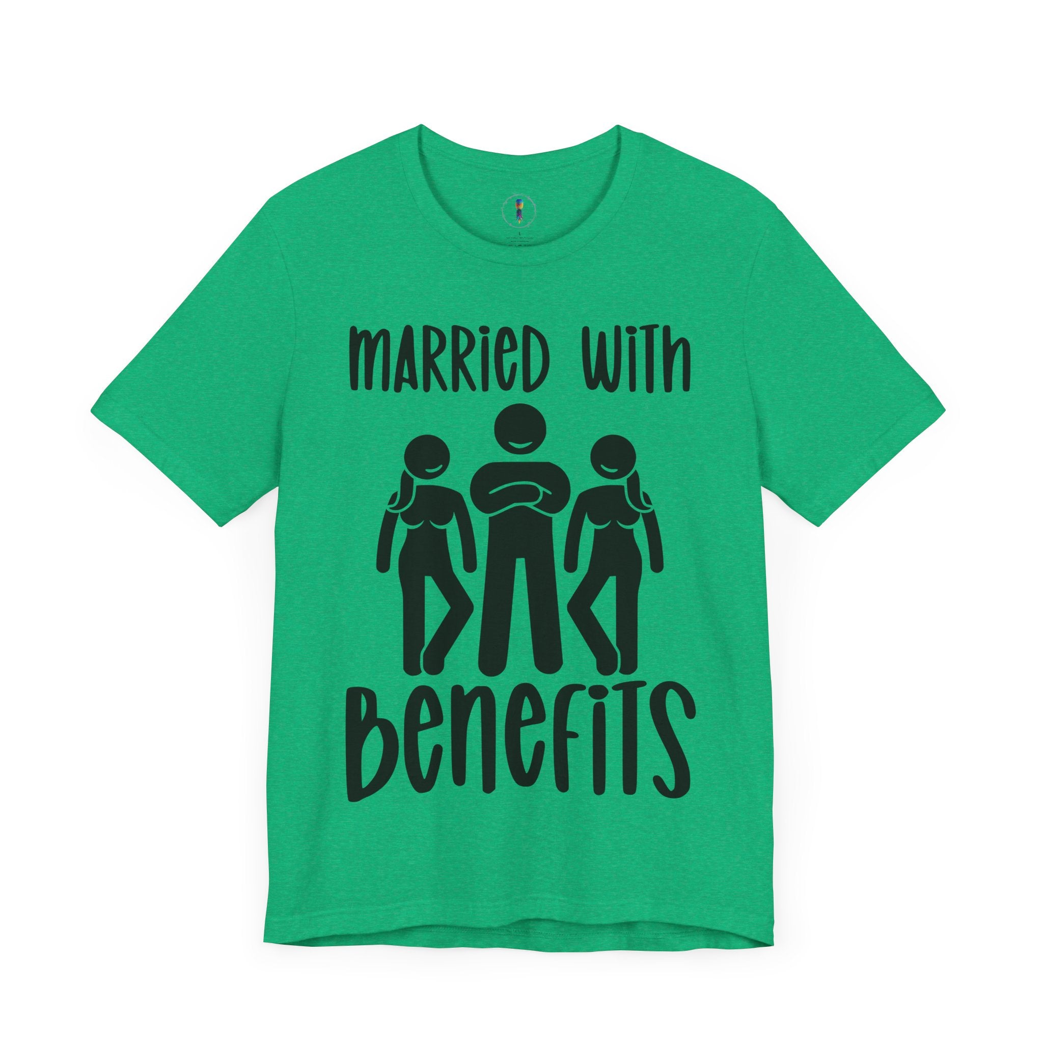 Casual Unisex Tee - "Married With Benefits" Fun Graphic Shirt