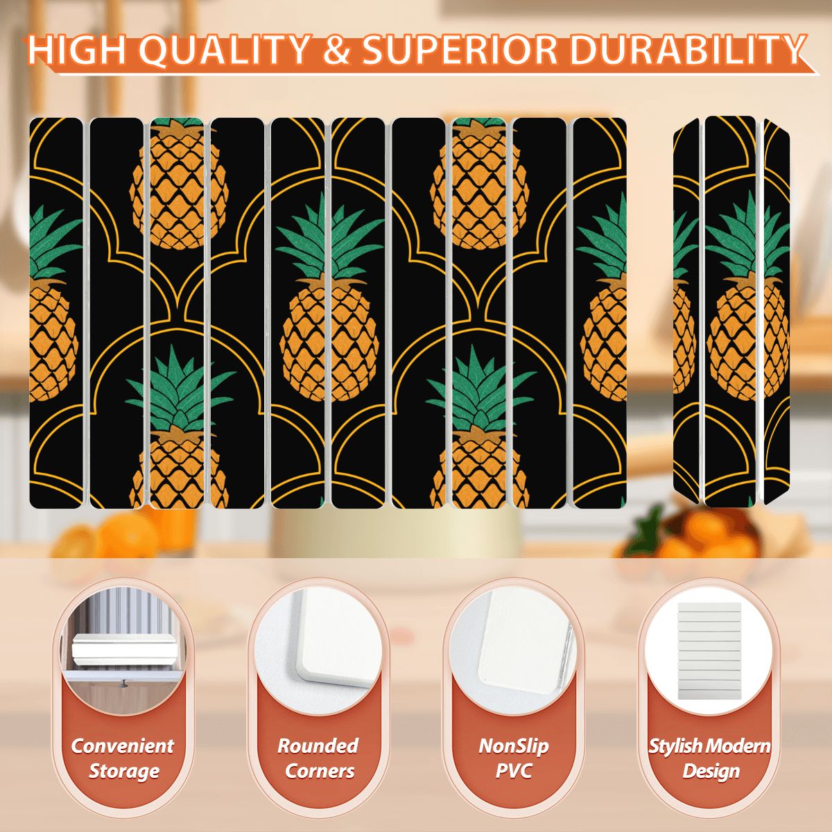 Upside-Down Pineapple Diatomaceous Earth Drying Mat