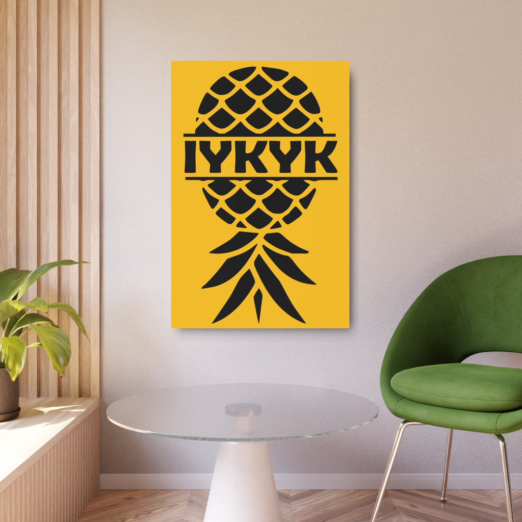 Funny IYKYK Pineapple Metal Art Sign for Home Decor