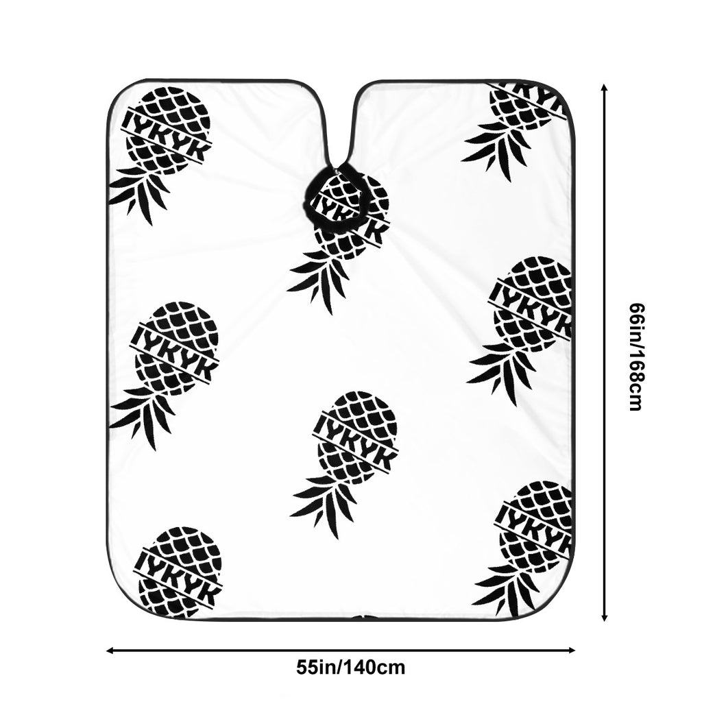 IYKYK Pineapple Adult Hair Cutting Cape (Black & White)