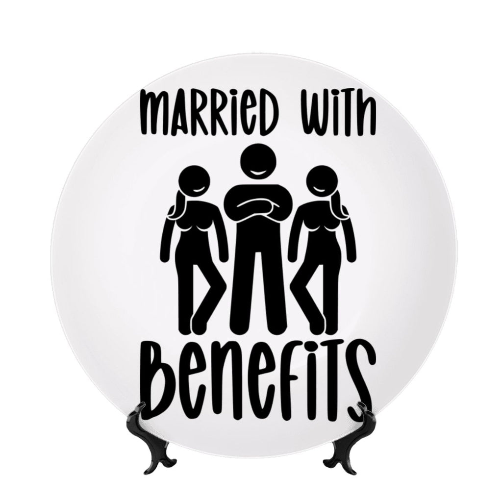 Married With Benefits Decorative Plate