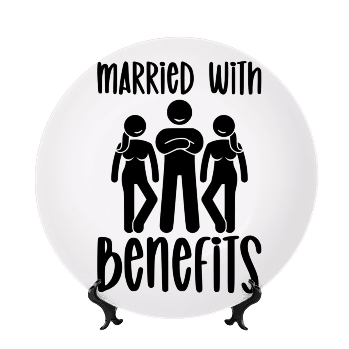 Married With Benefits Decorative Plate