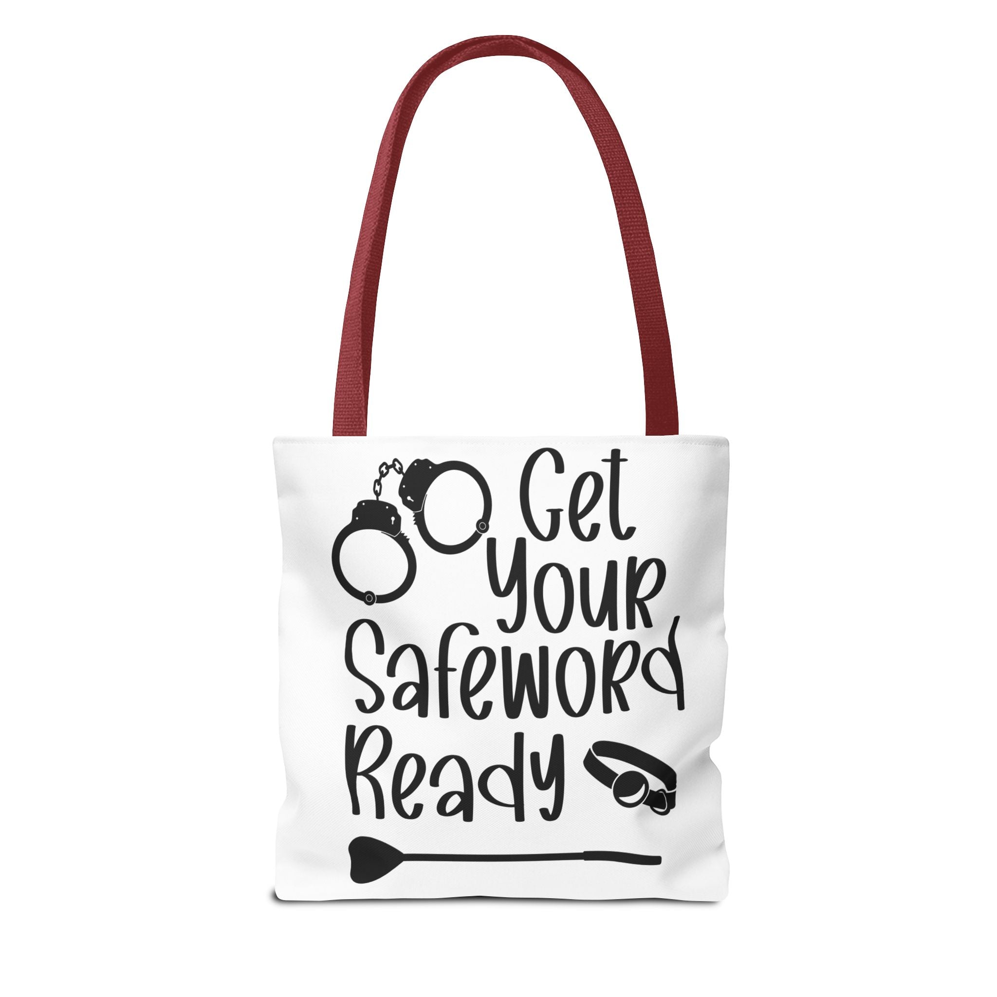 Get Your Safeword Ready Tote Bag - Fun & Playful Carryall for Kinky Adventures, Ideal for Couples & BDSM Enthusiasts