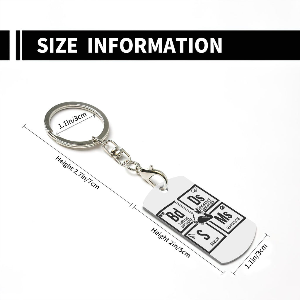 BDSM Metal Keychain