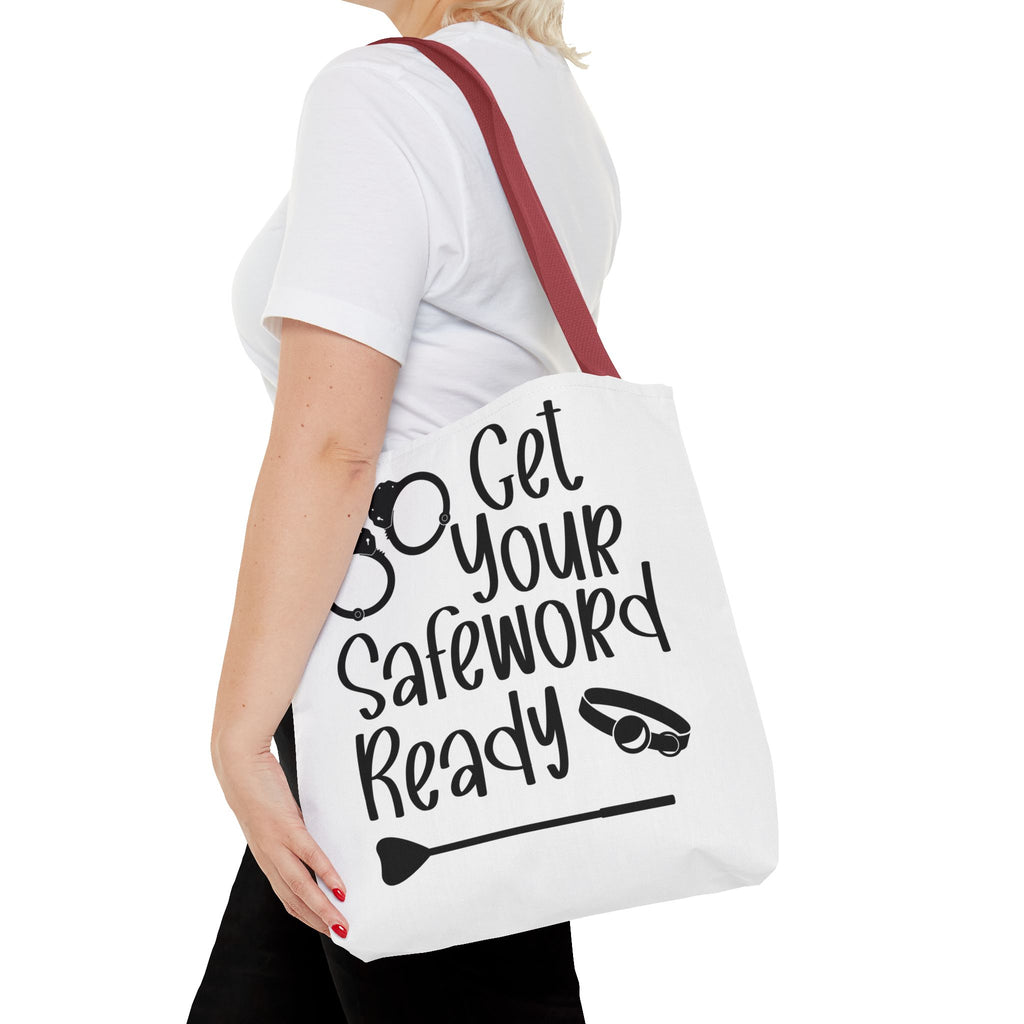 Get Your Safeword Ready Tote Bag - Fun & Playful Carryall for Kinky Adventures, Ideal for Couples & BDSM Enthusiasts