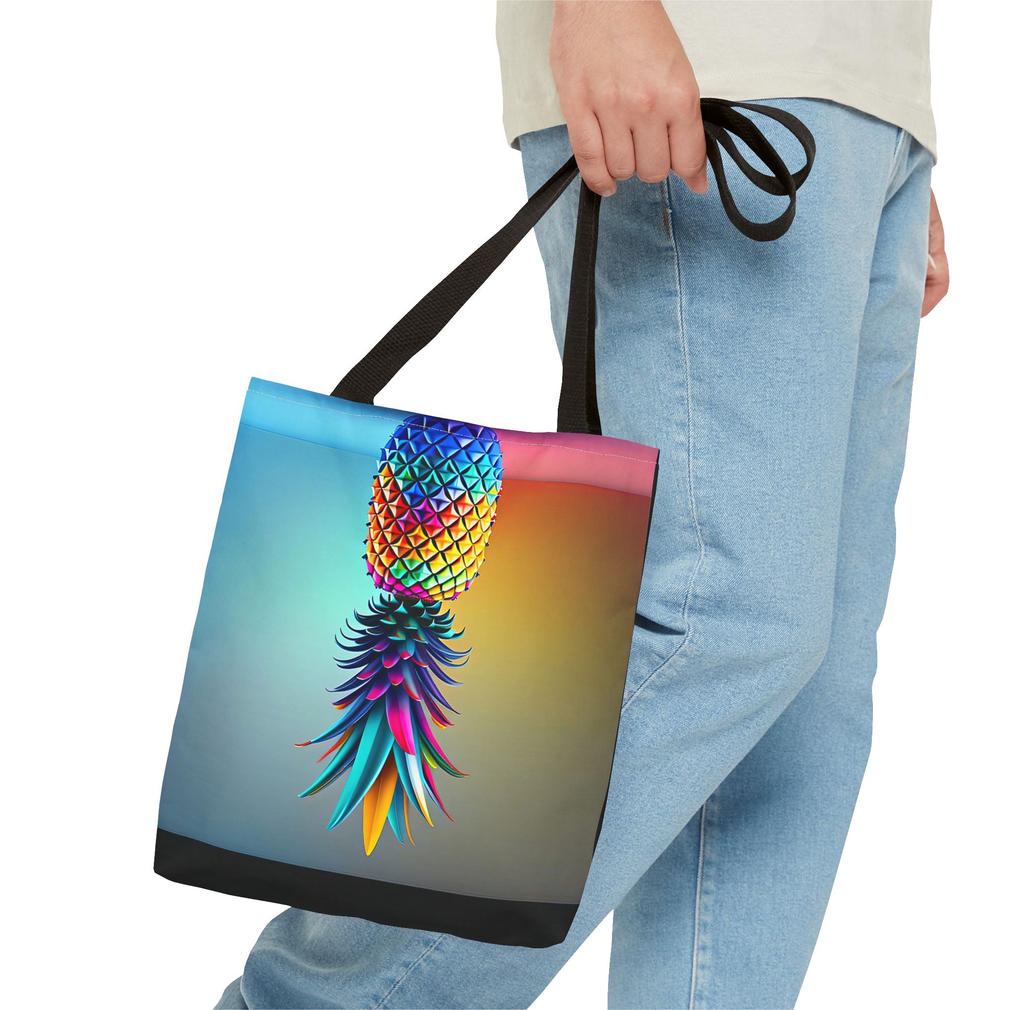 Vibrant Pineapple Tote Bag - Colorful Beach Accessory for Sexy Adventures