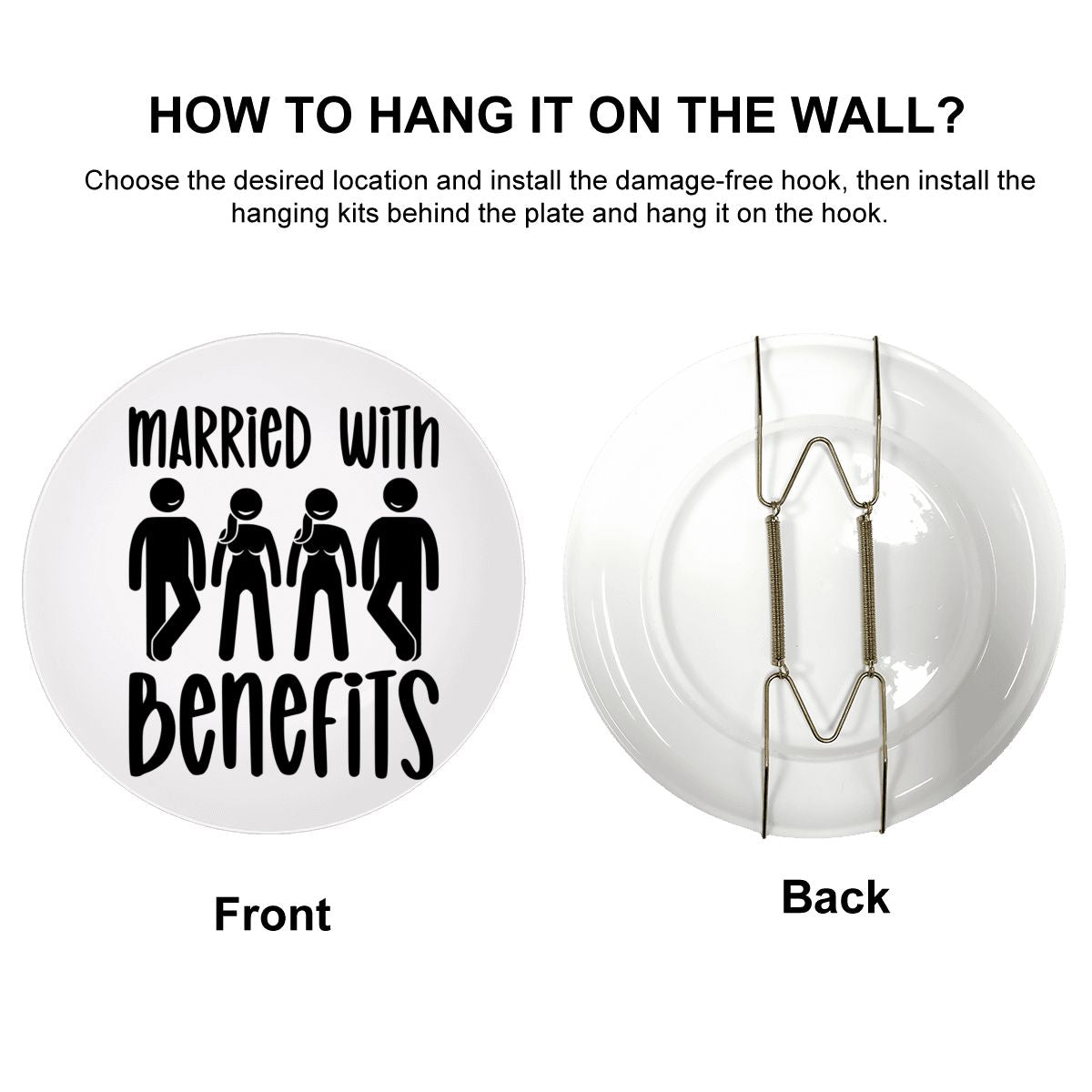 Married With Benefits Decorative Plate