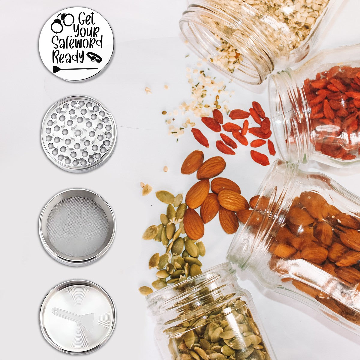 Get Your Safeword Ready BDSM inspired Herb Grinder