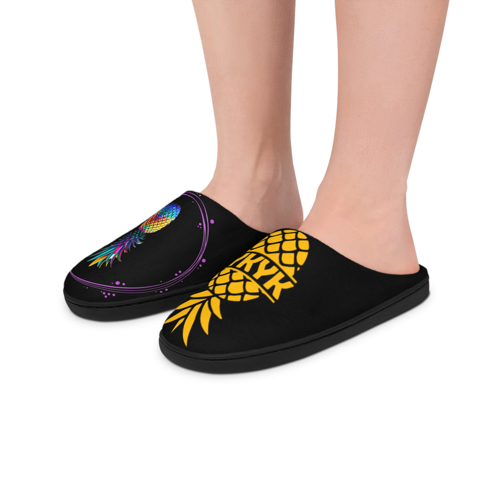 Cozy Pineapple Indoor Slippers for Women - Fun & Stylish Home Footwear