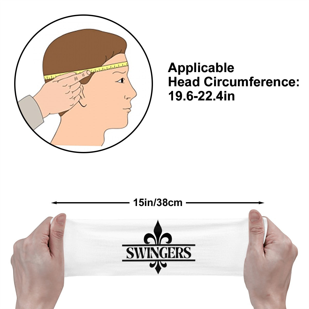 Swinger Inspired Sports Headband Sweatband